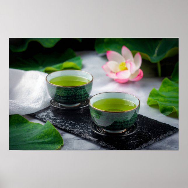 Gyokuro - Grönt te - ZEN BUDDHAISM Poster (Framsidan)