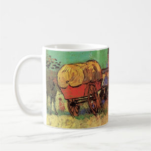 Gypsiernas camping med Caravans, Van Gogh Kaffemugg