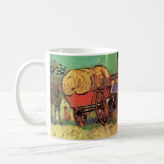 Gypsiernas camping med Caravans, Van Gogh Kaffemugg (Vänster)