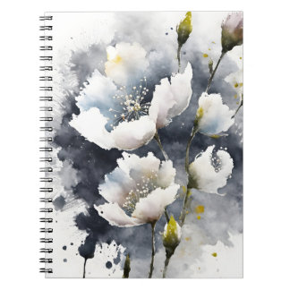 Gypsophila - Akvarellblommor Anteckningsbok