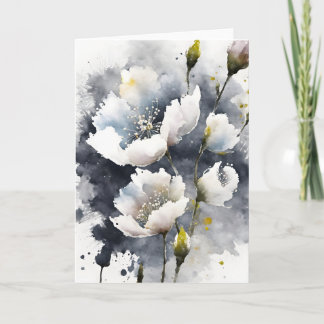 Gypsophila - Akvarellblommor Kort
