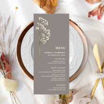 Gypsophila Amethyst Baby's Bandeand Bröllop Menu