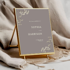 Gypsophila Amethyst Baby's Bandeand Bröllop Poster