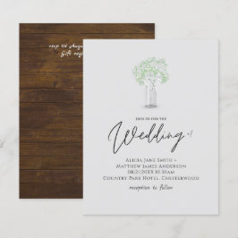 Gypsophila Babys utandning Simple Elegant bröllop