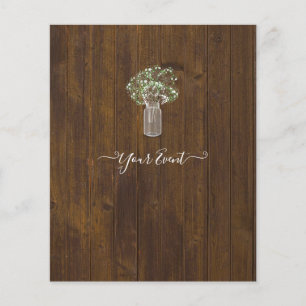 Gypsophila-mall FÖR GRATIS DESIGN BUDGET Flygblad