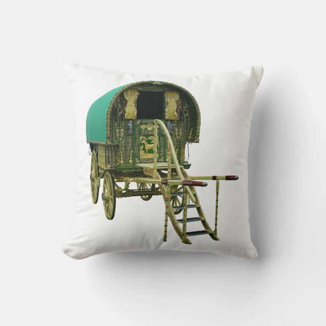 Gypsy bowtop caravan kudde (Framsida)