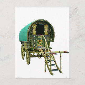 Gypsy bowtop caravan vykort