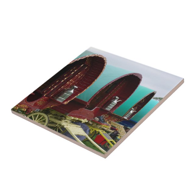 Gypsy caravan-bricka kakelplatta (Sidan)