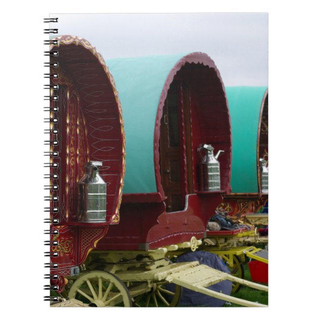 Gypsy caravan notebook anteckningsbok (Framsidan)