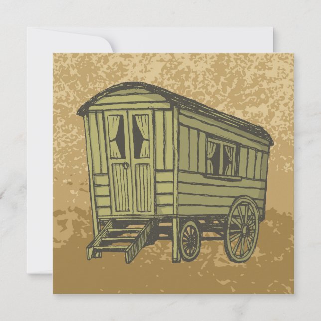 Gypsy caravan-vagn (Framsida)