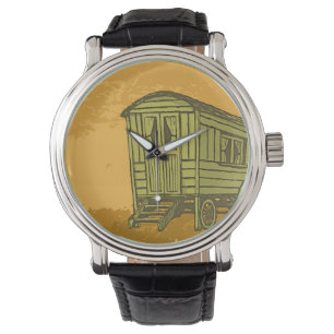 Gypsy caravan-vagn armbandsur