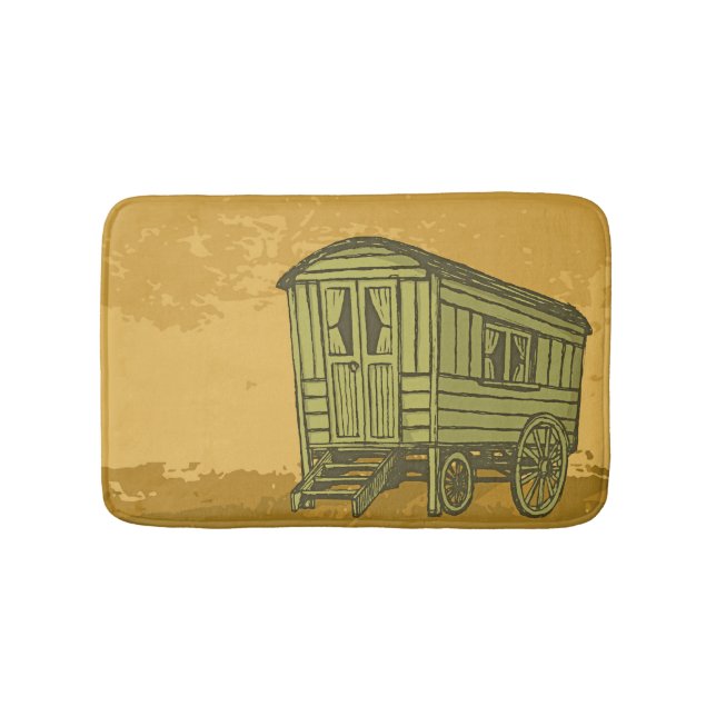 Gypsy caravan-vagn badrumsmatta (Framsidan)
