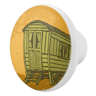 Gypsy caravan-vagn knopp