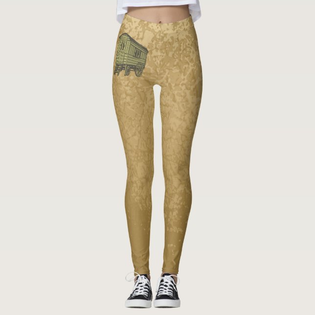Gypsy caravan-vagn leggings (Framsida)