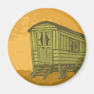 Gypsy caravan-vagn magnet