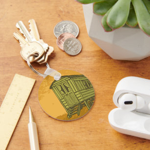 Gypsy caravan-vagn nyckelring