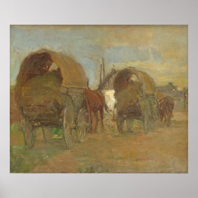 Gypsy Caravans (1918) Elemír Halász-Hradil Poster (Framsidan)