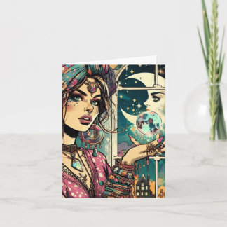 Gypsy Crystal Boll Magic Anteckningskort