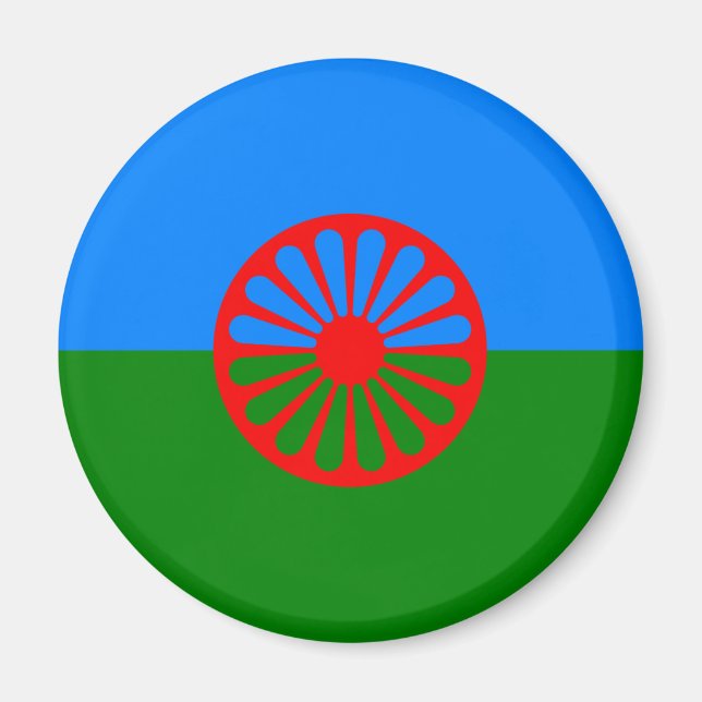 Gypsy flagga magnet (Framsidan)