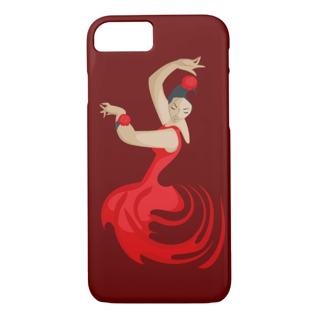 Gypsy Flamenco Dancer Case-Mate iPhone Skal (Baksida)