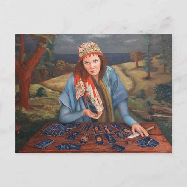 Gypsy Fortune Teller vykort (Framsida)