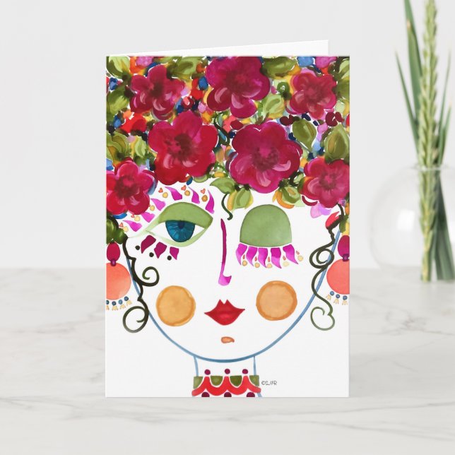 Gypsy Garden Girl Camellia - anteckningskort (Framsida)