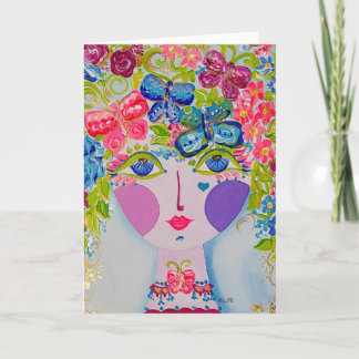 Gypsy Garden Girl Mariposa - anteckningskort