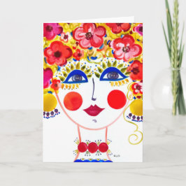 Gypsy Garden Girl Primavera - anteckningskort