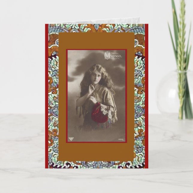 GYPSY Girl Greeting Card Kort (Framsida)