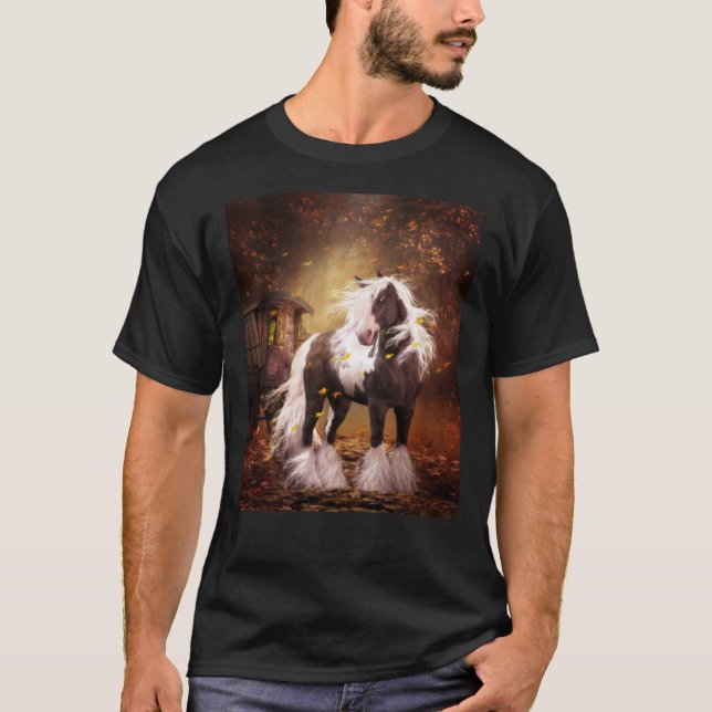 Gypsy Guld - Gypsy Vanner Häst Classic T-Shirt (Framsida)