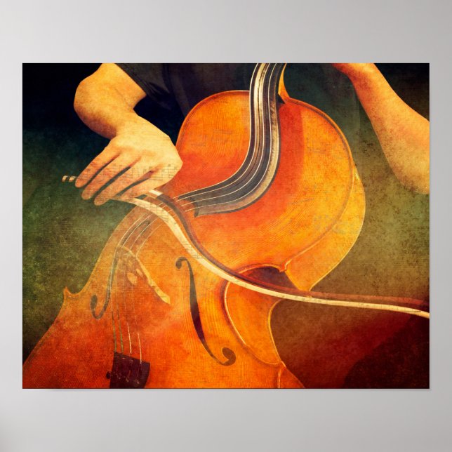 Gypsy Jazz Variation - Surreal Cello Poster (Framsidan)