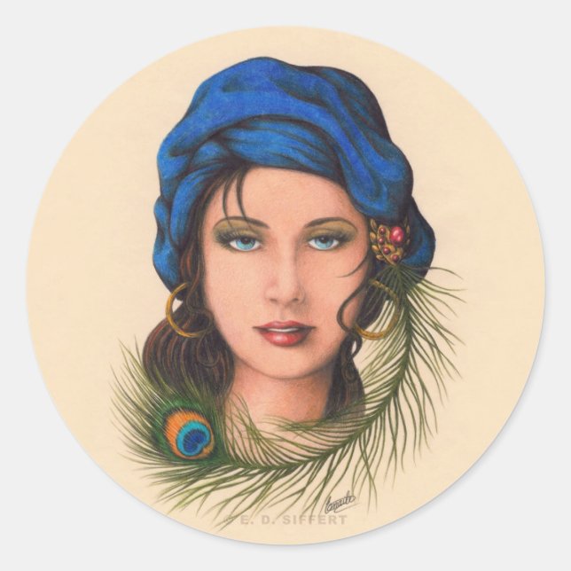 Gypsy Runt Klistermärke (Framsida)