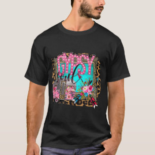 Gypsy Soul Bohemian Hippy Travel Trailer Boho T Shirt
