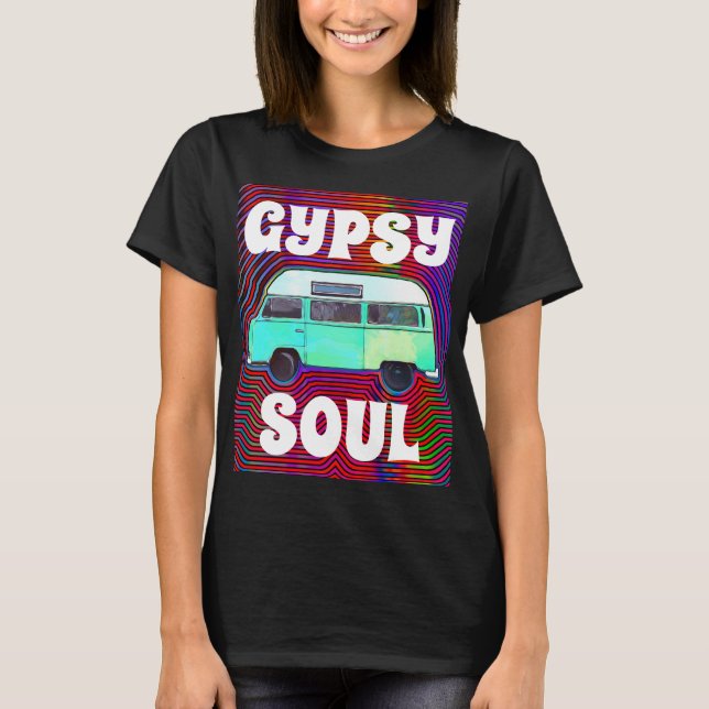 GYPSY SOUL HIPPIE VAN T-SHIRTS (Framsida)