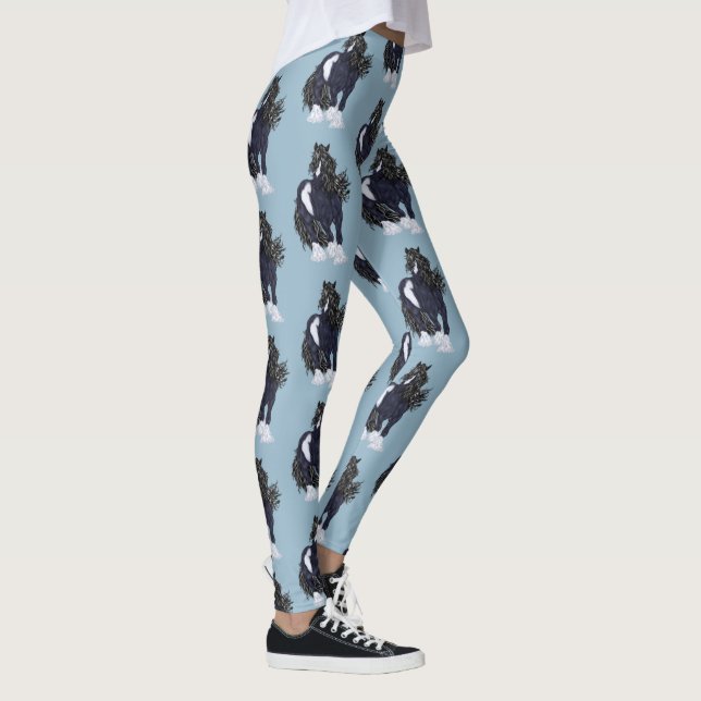 Gypsy Vanner Draft Horse Leggings (Höger)