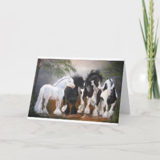 Gypsy Vanner Greeting Card Kort