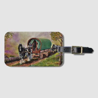 Gypsy Vanner häst Irish Caravan vagn Bagagebricka