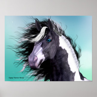 Gypsy Vanner Horse 16 x 12 Poster