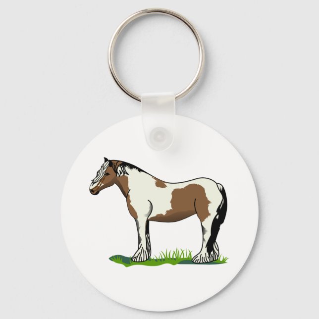 Gypsy Vanner Nyckelring (Framsida)