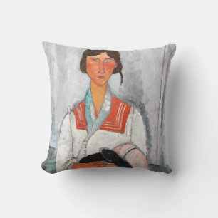 Gypsy Woman med Baby, Modigliani Kudde