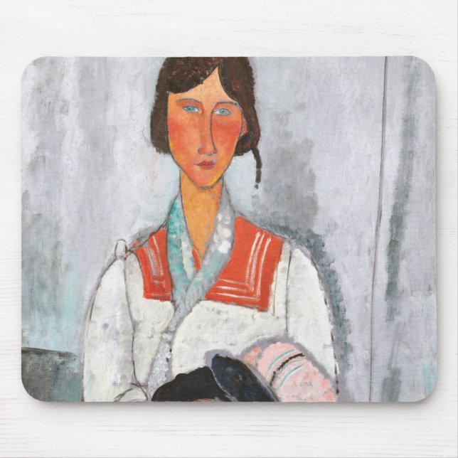 Gypsy Woman med Baby, Modigliani Musmatta (Framsidan)
