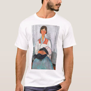 Gypsy Woman med Baby, Modigliani T Shirt