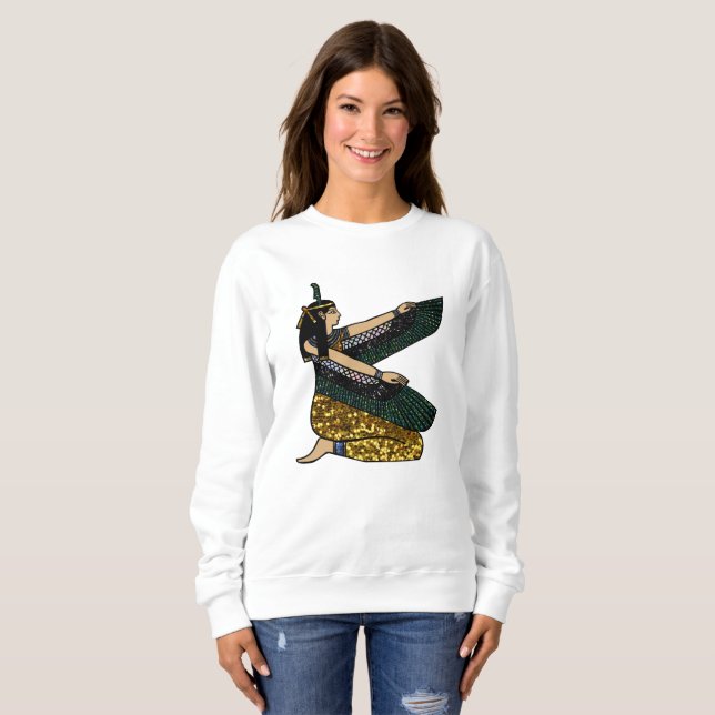 Gyptiska gudinna livmodern sweatshirt tee (Hel framsida)