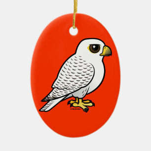 Gyrfalcon Julgransprydnad Keramik