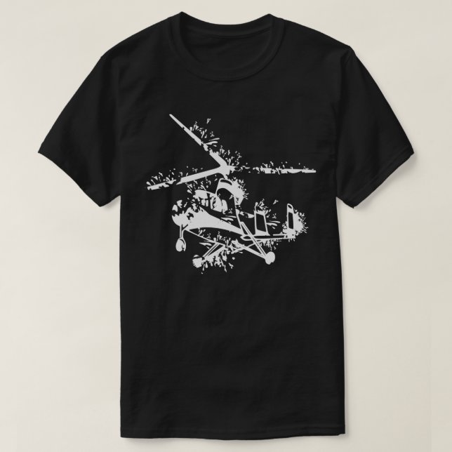 Gyrocopter Design 2 T Shirt (Design framsida)