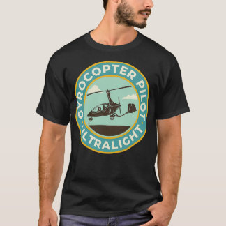 Gyrocopter Pilot Badge Ultralight T Shirt