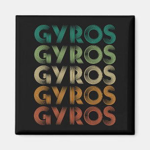 Gyros Grekland Gregrekiska Foot Malaka Magnet
