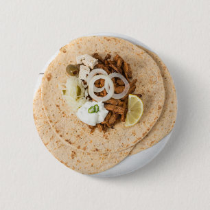 Gyros pita med tzatziki coleslaw olives och feta knapp