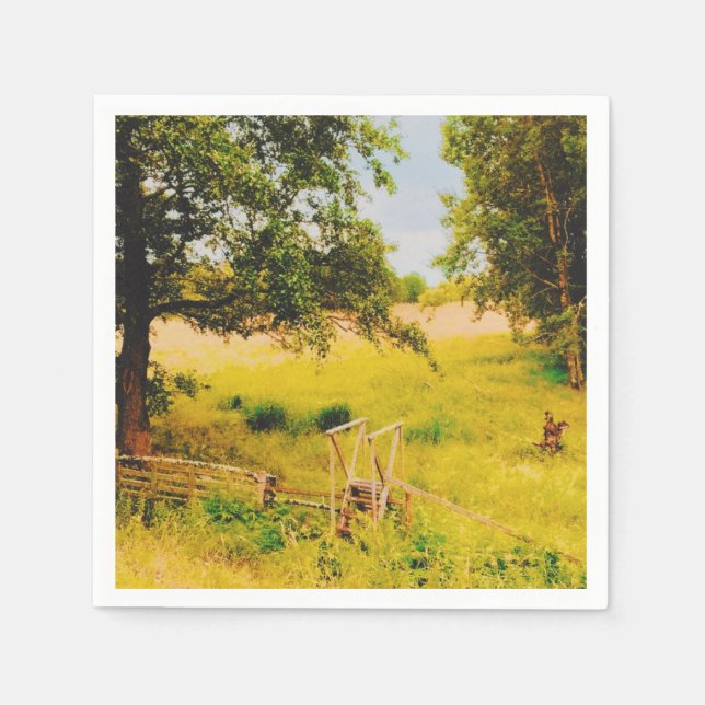 Gysinge sommarfält  pappersservett (Framsidan)