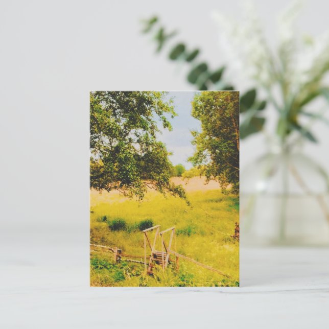 Gysinge Summer Fält Vykort (Stående Fram)